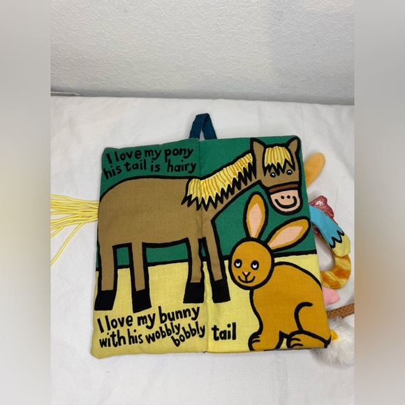 Jellycat Pet Tails Activity Cloth Book (Retired) - Picture 2 of 8